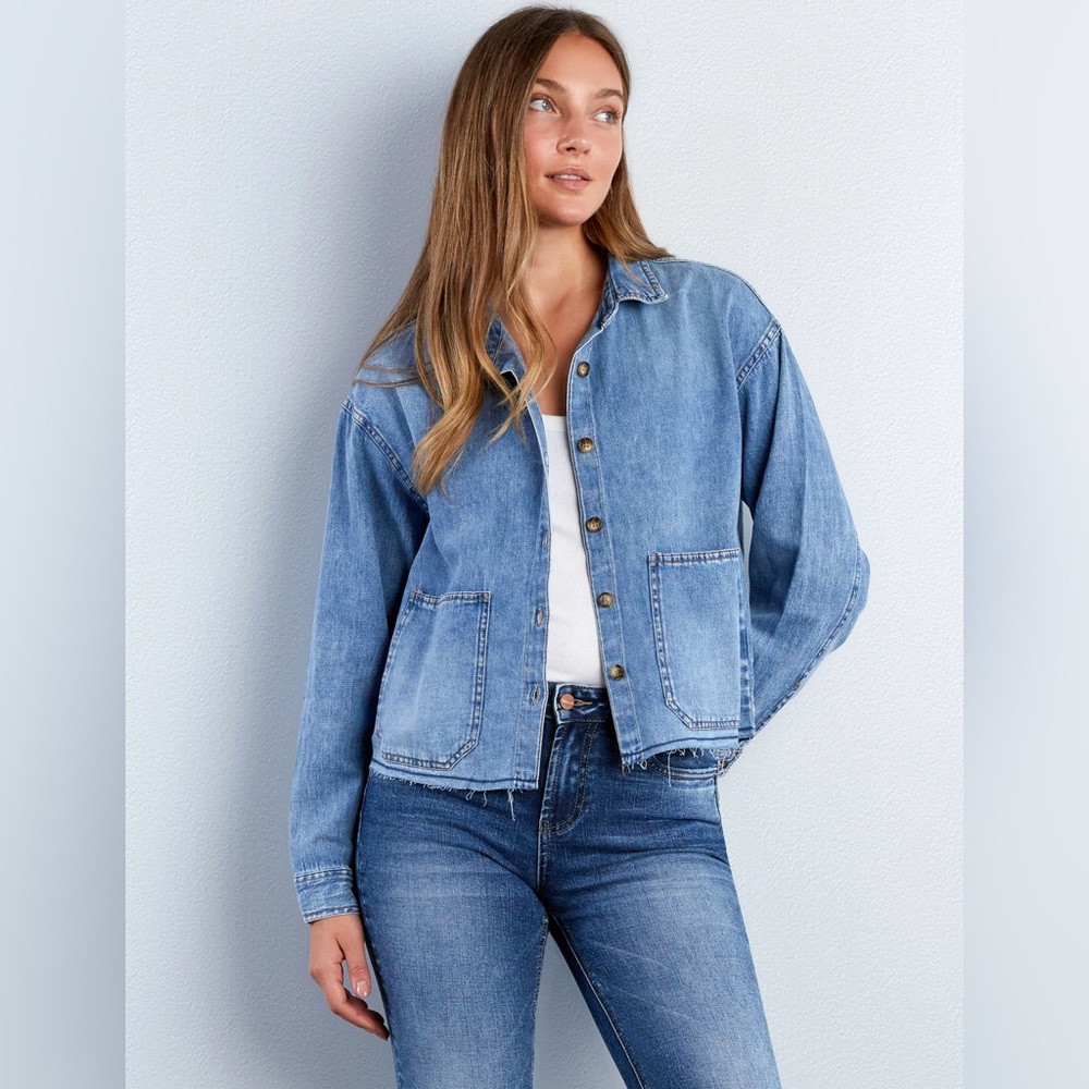 Liz Claiborne Crazy Horse Denim Jacket and Jean